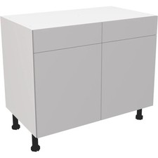 Fully Assembled Kitchen 1000mm Base Unit Matt Dust Grey Drawer Line Base Cabinet