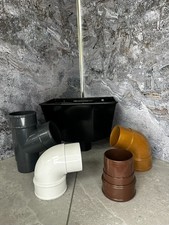 Round Downpipe Fittings 68mm White, Black, Brown, Anthracite Grey and Clay Brown