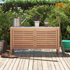 Acacia Wood Patio Cabinet Outdoor Storage Box