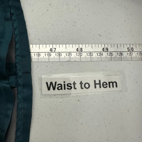 Carmen Marc Valvo Collection Whimsigoth Maxi Skirt Size 2 Teal Column Trumpet - Picture 7 of 8