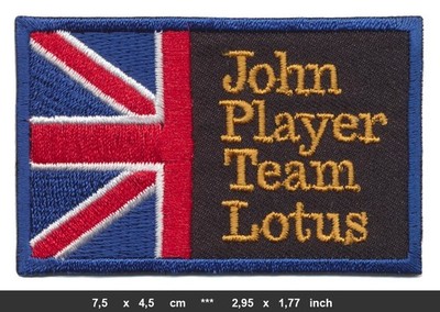 JOHN PLAYER LOTUS Aufnäher Patch Formel 1 Racing Team Rennsport F1 England
