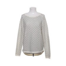 French Connection, Strickpullover, Größe: M, Weiß/Grau #JwE