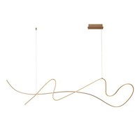LED Pendelleuchte Champagner HöHenverstellbar L:165 Cm 2700 K HäNgelampe KüChe