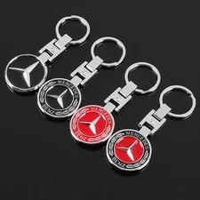 Metal Car Home Keychain Key Chain Ring Gift for Mercedes-Benz AMG Accessories