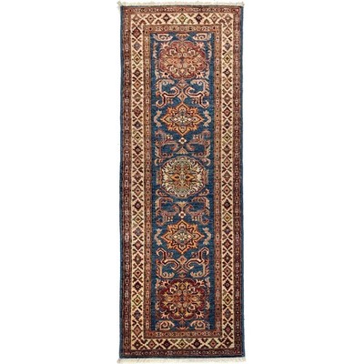 Premium Kazak Doorstep Narrow Runner Carpet 1'11x6'ft Handmade Luxury Rug B31602