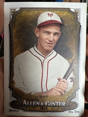 2024 Topps Allen & Ginter Baseball Mel Ott No. 119 New York Giants