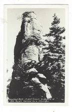 Postcard RPPC Monument Rock Isle Royale National Park, Michigan Undivided