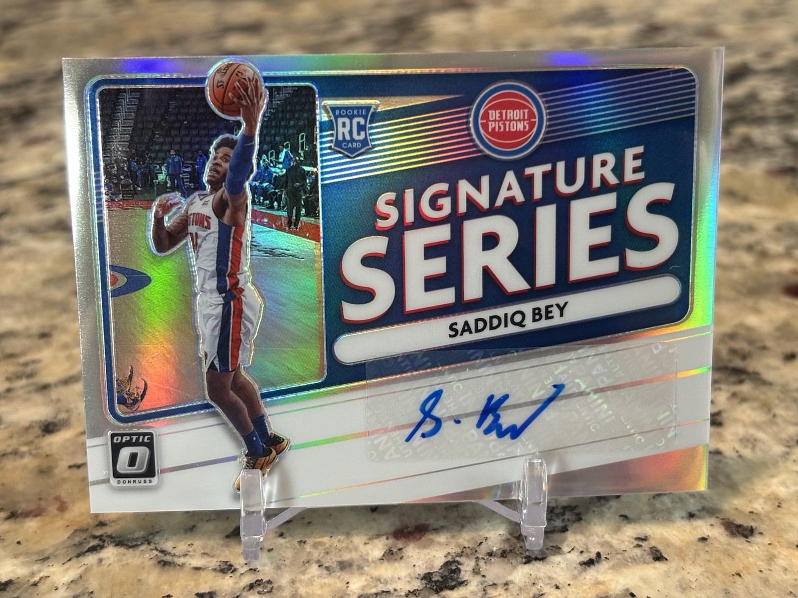 2020-21 Donruss Optic Saddiq Bey Signature Series Auto RC Rookie