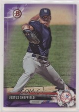 2017 Bowman Draft Purple 151/250 Justus Sheffield #BD-140 0z6