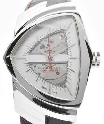Hamilton Ventura H245150 Skeleton Open Heart Automatik Saphir Herrenuhr Weiß