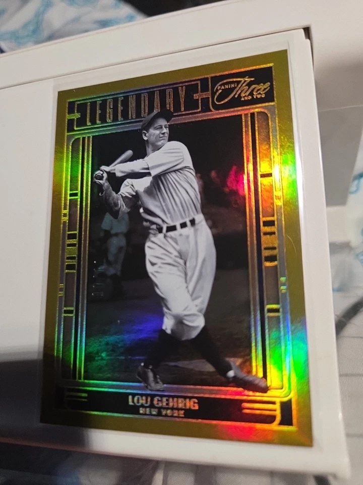 Panini Three and Two #137 Lou Gehrig True Gold #10/10 2025 🔥 Yankees Foto 2 de 4