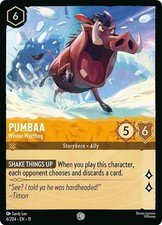 DISNEY LORCANA TCG - Winterspell - Pumbaa - Winter Warthog - 4/204 - FOIL