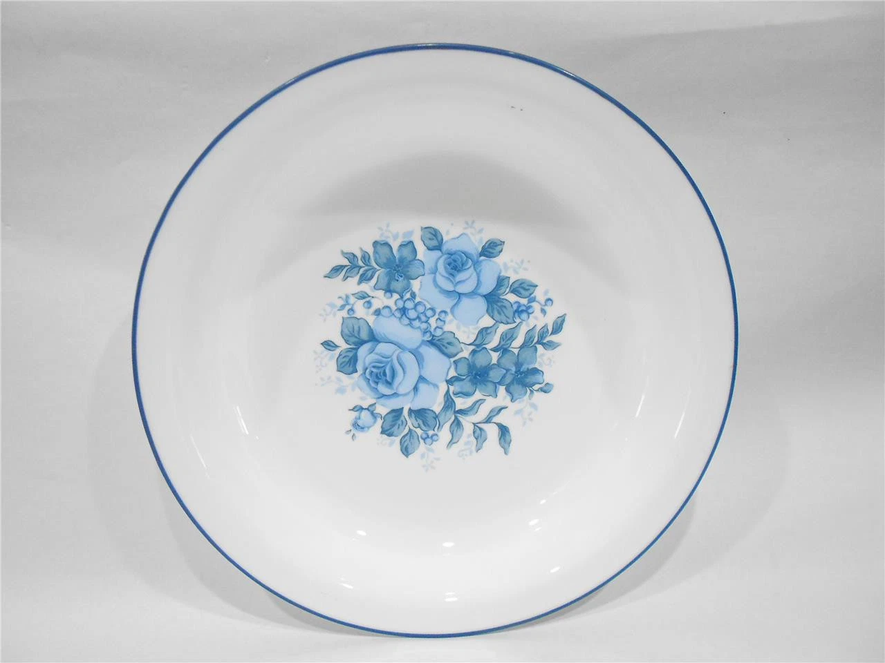 ❤️ Corelle by Corning BLUE VELVET 10.5" PIE PLATE Multi Dish *Center Floral Rose