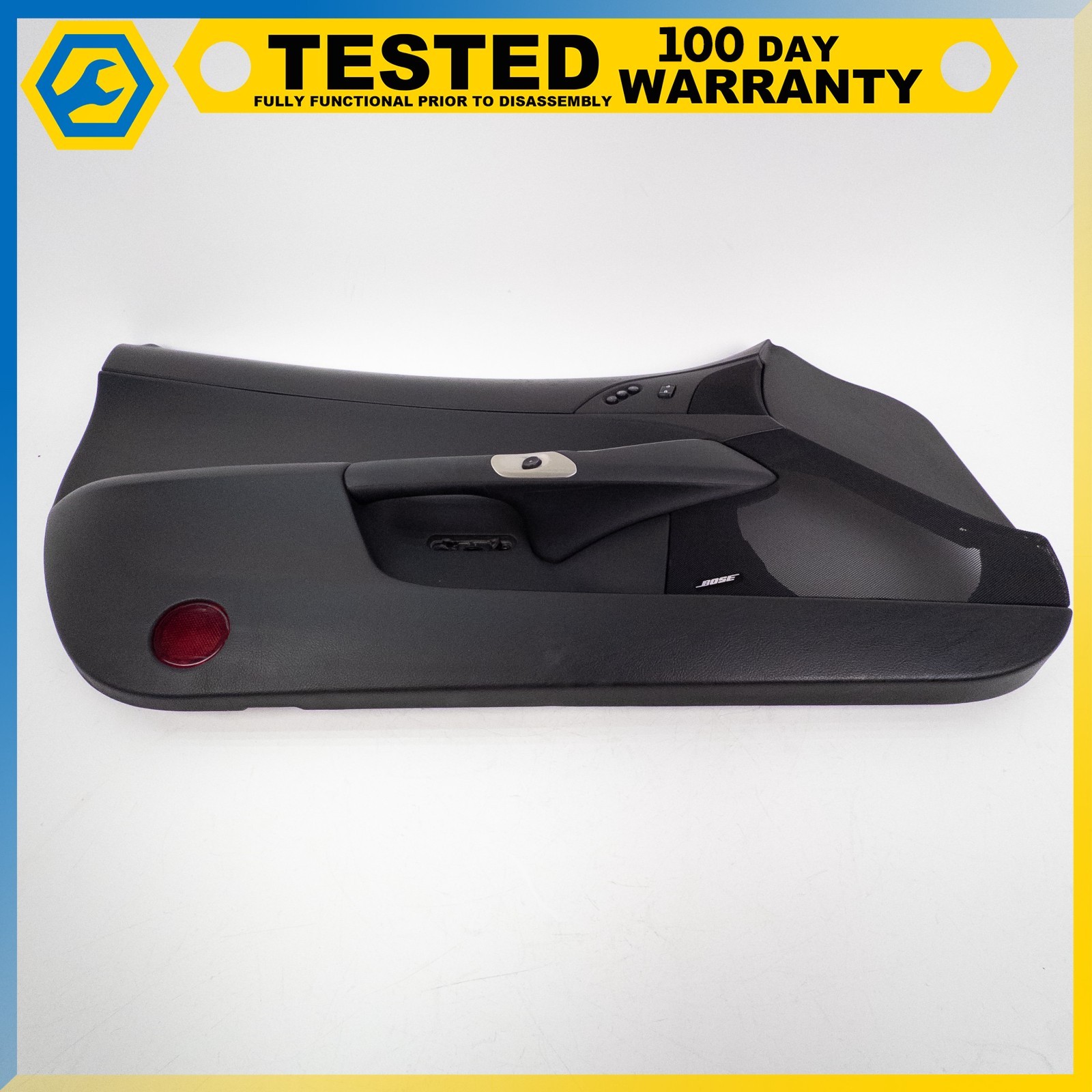 05-11 CHEVROLET CORVETTE C6 FRONT LEFT DRIVER SIDE INTERIOR DOOR PANEL BLACK OEM