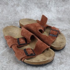 Birkenstock Arizona Sandals Suede Brown Chestnut Womens Size 37 EU 6 - 6.5 US