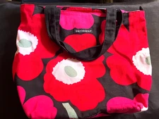 Marimekko Poppy Tote Bag Avon Breast Cancer Crusade Floral Design Canvas Flowers
