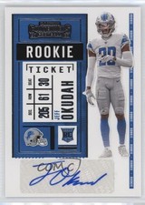 2020 Panini Contenders Rookie Ticket Variation Jeff Okudah #143 Auto 1q7