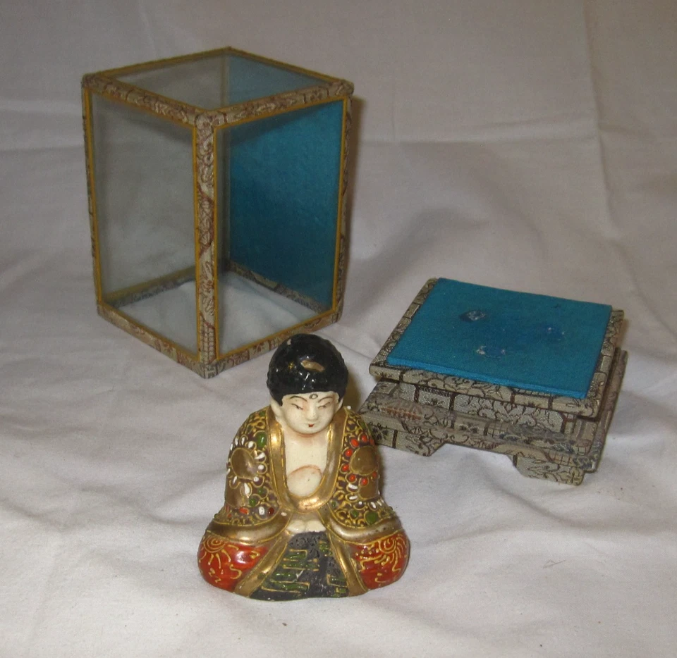 buddah porcelaine Bouddha ancien - Photo 3/4