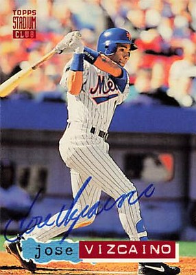1994 Stadium Club #662 Jose Vizcaino Mets Signed Auto *L461 | eBay