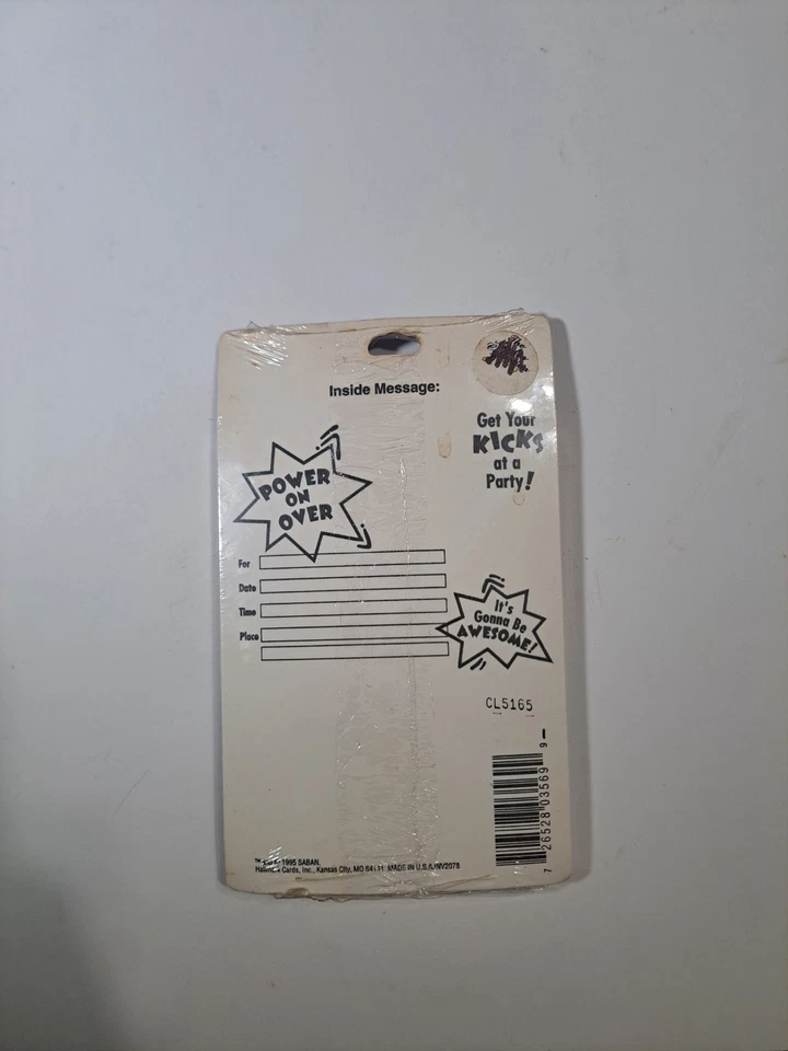 Lote de 3 - Invitaciones de colección Power Rangers 1995 Party Express - Paquete de 8 Foto 2 de 2