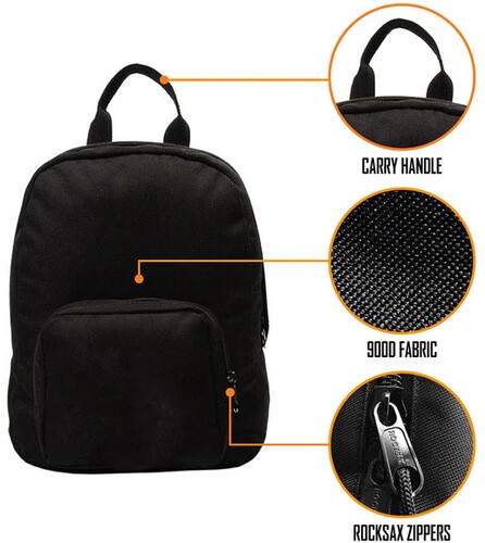 David Bowie - Rocksax - Bowie - Lighting Logo - Mini Backpack (Black) [New ] Bac