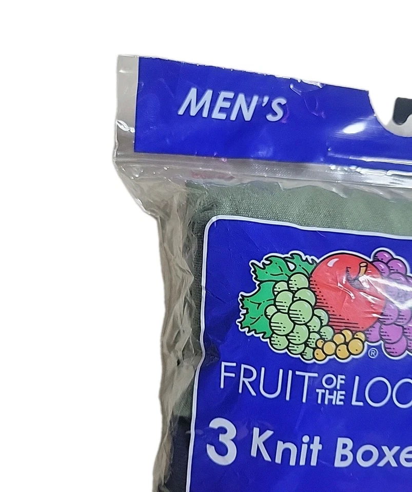 Boxers de punto Fruit of the Loom 2XL 3 pares multicolor verde gris paquete súper suave Foto 3 de 4