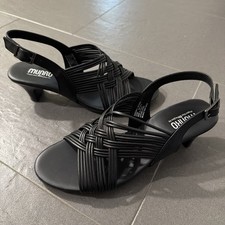 Munro Womens Leather Marianna Black Low Heel ...