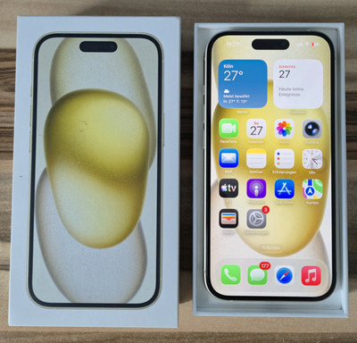 Apple iPhone 15 - 256 GB - Gelb (Ohne Simlock)