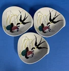 Set of 3 Red Wing Capistrano Handpainted Pottery Fruit Dessert Sauce Bowls