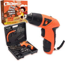 Joytown Kids Real Power Drill Set   Electric Cordless Drill Tool Kit for Childre