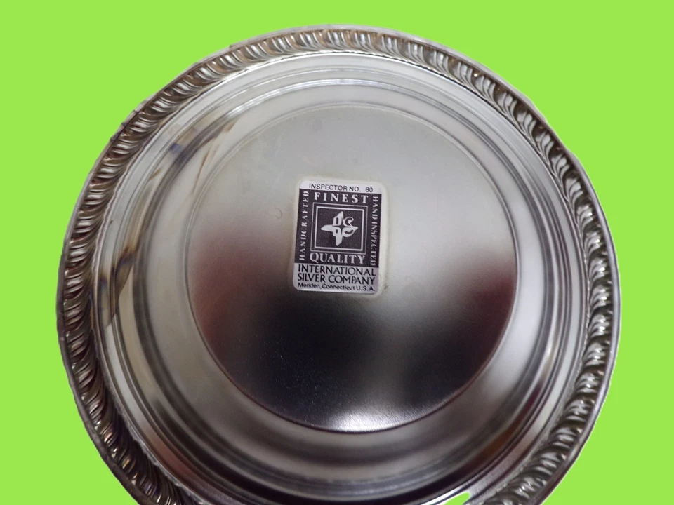 Silver Plated Dinnerware, 6.5" Diameter Round Bowl with Ropelike Edges - Image 3 of 4
