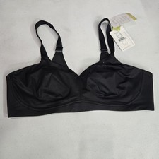 Amoena Women Bra 40B Black Magdalena SB Mastectomy Wireless Strap NWT