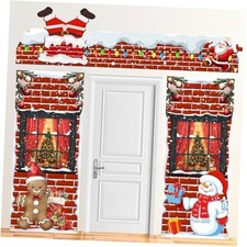 3 Pcs Christmas Door Decorations Christmas Door Covers for Classroom Front
