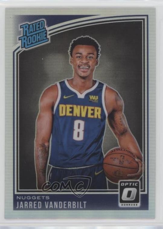 2018-19 Panini Donruss Optic Rated Rookie Holo Prizm Jarred Vanderbilt #151 d4v