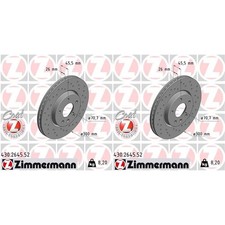 2x ZIMMERMANN SPORT BREMSSCHEIBEN 300mm GELOCHT VORNE passend für OPEL INSIGNIA