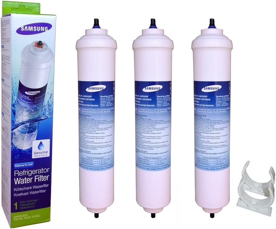3er Pack Samsung DA29-10105J HAFEX/EXP Externer Inline-Kühlschrank-Wasserfilter