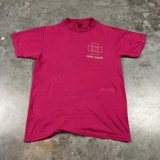 Vintage True Image T Shirt Mens Small (tagged M) Pink USA 80s Preowned