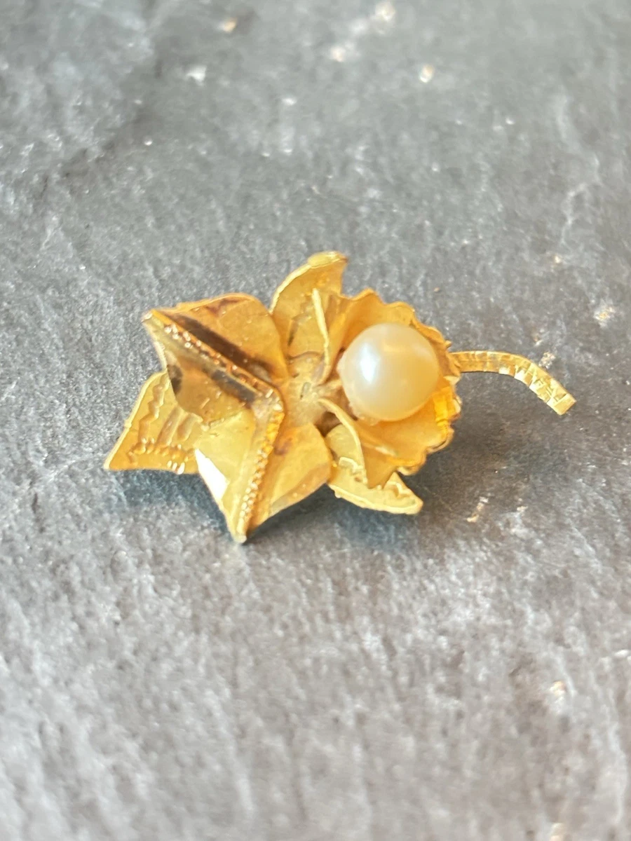 18k Gold Brooch In Retro Fine Pins & Brooches for sale | eBay