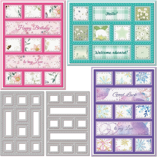 Stanzformen FüR Rechteckige Hintergrundplatten Zum Selbermachen Von Scrapbooking-image
