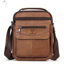 Casual Cross-border Mens Backpack Made From Full-grain Cowhide Leather