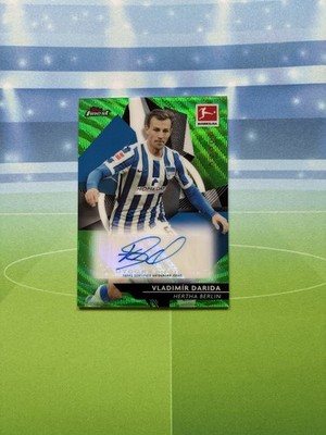 2020-21 Topps Finest Bundesliga Auto Vladimir Darida Green /30 Hertha BSC