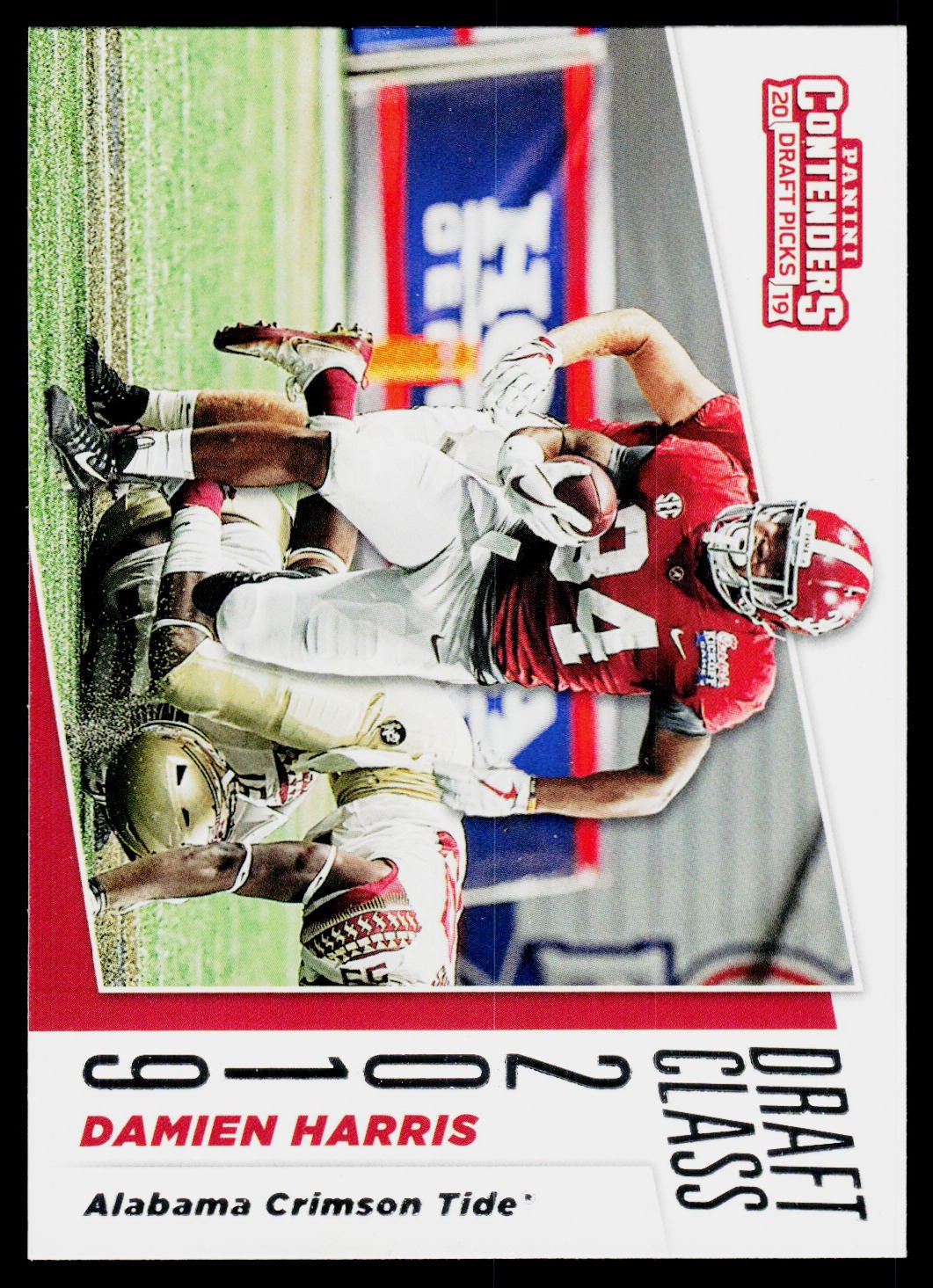 2019 Panini Contenders Draft Picks Collegiate #6 Damien Harris Draft Class