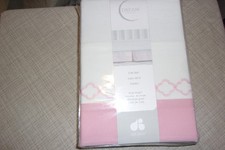Just Born Dream Collection Pink Baby Girl Bed Crib Skirt NEW 100 Cotton
