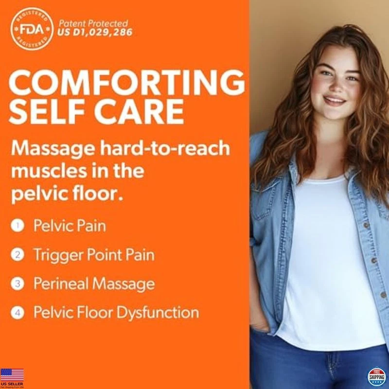 Bendable Pelvic Wand Massager - Flexible Muscle Trigger Point Relaxer Tool Foto 2 de 4