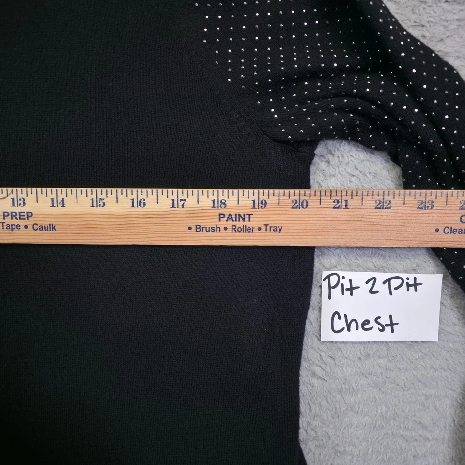 Conjunto sin mangas cárdigan etiqueta negra Chicos para mujer 1 2 L EE. UU. 10 12 tejido costero negro Foto 3 de 4