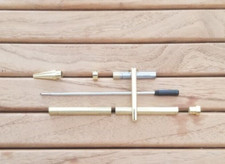 SLIMLINE 12 KARAT GOLD PLATED PEN KIT (5 KITS) FOR WOODTURNING PROJECTS