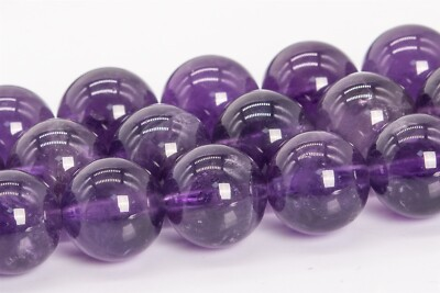 #ad Natural Purple Amethyst Grade AAA Round Gemstone Loose Bead 4 6 7 8 9 10 11 12MM $5.94