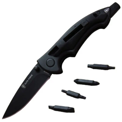 Elite Force® 601 Multitool mit Biteinsatz und Doppelbits Messer Klappmesser NGT