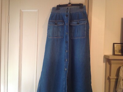 Chloe Runway Denim Maxi Skirt FR38 | eBay