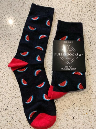 Watermelon Cotton Funny Colourful Casual Happy Crew Socks - OZ STOCK!